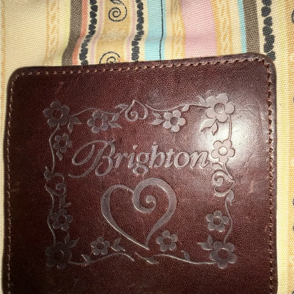 Brighton Tote Woven Jute Braided Leather Handles & Charms - Picture 3 of 11